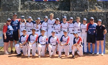 Team photo of U16 Mens team in Croatia